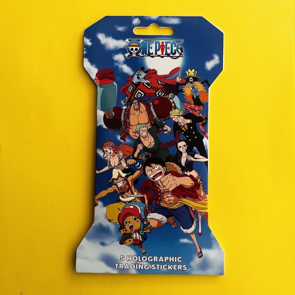 One Piece Holographic Trading Stickers Pack 5 Cards NEW‎